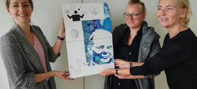 Foto von Firmencollage - Ihr Leitbild auf Leinwand