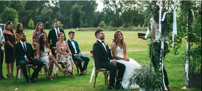 Foto von Hochzeit in mitten der Natur - Sternenzelt