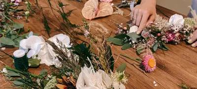 Foto von Sommerhaarkranz mit Frischblumen/Flowercrown