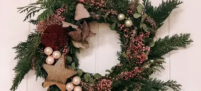 Foto von Weihnachts-Türkranz