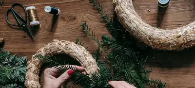 Foto von Weihnachts-Adventskranz