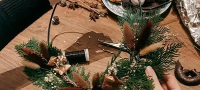 Foto von Weihnachtsdeko-Ring