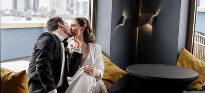 Foto von Hochzeitsarrangement