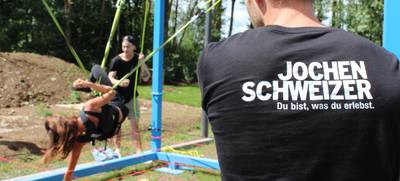 Foto von Teambuilding beim Team Mission Parcours