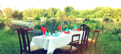 Foto von Dinner im Grünen