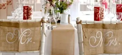 Foto von Arrangement Burghochzeit