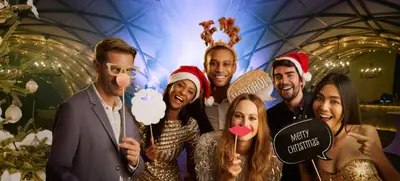 Foto von Weihnachtsfeier im Pavillon
