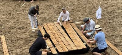 Foto von Teambuilding Floßbau