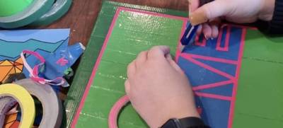 Foto von Tape Art-Workshop