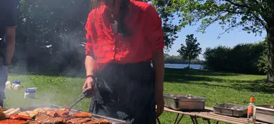 Foto von BBQ am See
