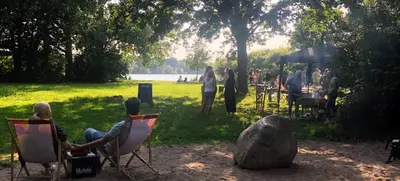 Foto von BBQ am See
