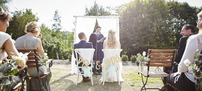 Foto von Hochzeit auf dem Weingut
