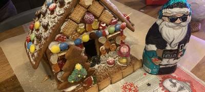 Foto von Lebkuchen Hausbau