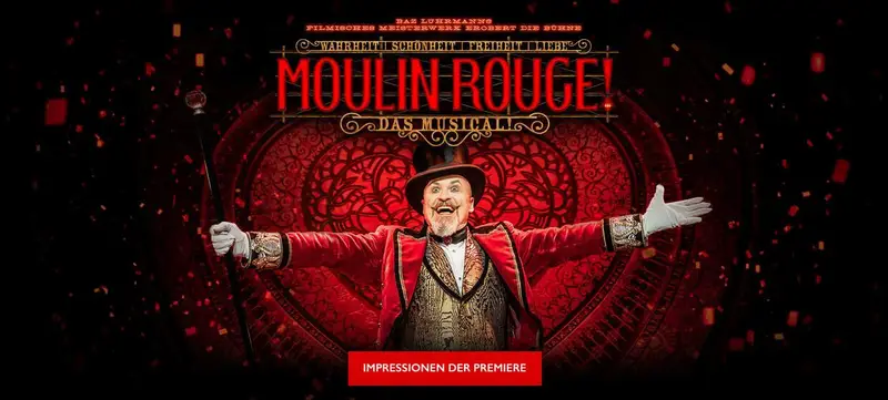 Foto 1 von Moulin Rouge! Das Musical zur Geltung