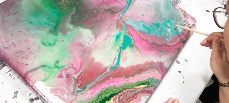 Foto 5 von Acryl-Pouring Level 2 - Zellen erzeugen