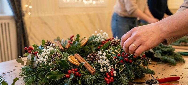 Foto 4 von Adventskranz binden – Logenhaus Berlin