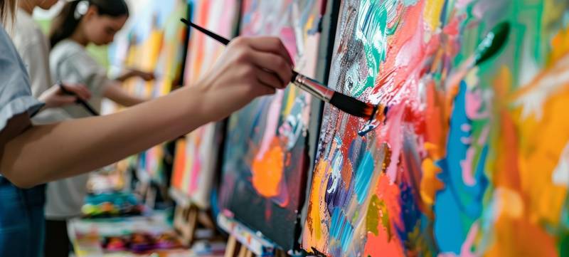 Foto von Gemeinsames Acryl-Kunstwerk