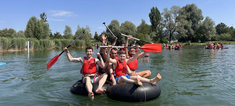 Foto 1 von Floßbau-Teamevent am Bodensee